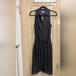 RW Black Polkadot Sleeveless Dress